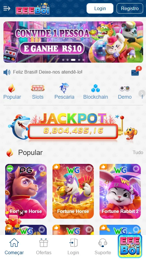 Usuário jogando no celular com dealers ao vivo